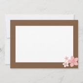 Carte De Correspondance Cherry Blossoms Merci Note (Dos)