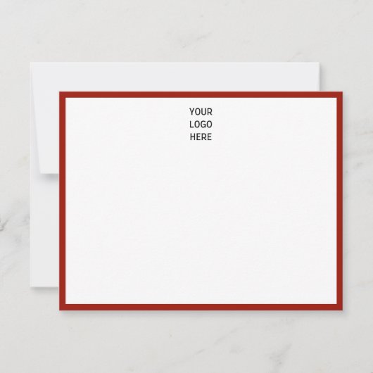 Carte De Correspondance Cherry Red Border Votre logo (Devant)