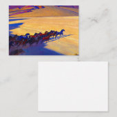 Carte De Correspondance Chevaux sauvages du Nevada, 1927 par Maynard Dixon (Devant / Derrière)