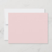 Carte De Correspondance Chic Blush rose moderne Monogramme Nom initial (Dos)