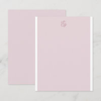 Chic Élégant Lavande Pale Violet Blanc Monogramme