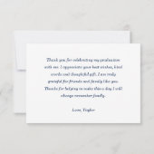 Carte De Correspondance Chic Red Grad Casquette gradué (Dos)