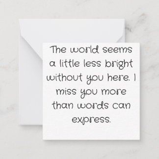 Carte De Correspondance Chien - Vous me manquez