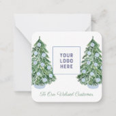 Carte De Correspondance Chinoiserie Chic Client Noël (Devant)