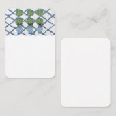 Carte De Correspondance Chinoiserie Topiary Ginger Jar Flat (Devant / Derrière)