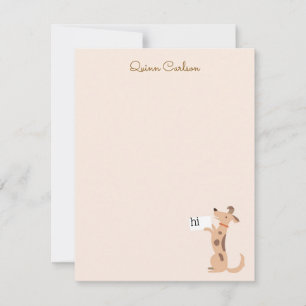 Carte De Correspondance Chiot