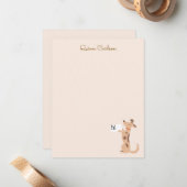 Carte De Correspondance Chiot (Devant/Arrière en situation)