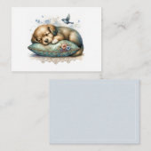 Carte De Correspondance Chiot mignon et reposant (Devant / Derrière)