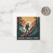 Carte De Correspondance Choose Yourself Today (Devant/Arrière en situation)