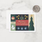 Carte De Correspondance Christmas card (Devant/Arrière en situation)