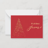 Carte De Correspondance Christmas Card: It's all about Jesus  (Devant)