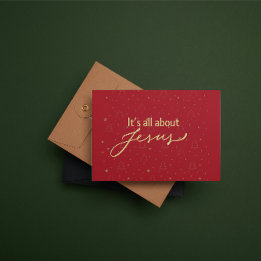 Carte De Correspondance Christmas Card: It's all about Jesus #2