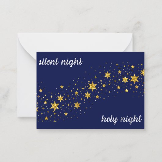 Carte De Correspondance Christmas Card: Silent night, holy night (Devant)