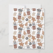 Carte De Correspondance Christmas Cookies and Hot Cocoa Holiday Baking (Dos)