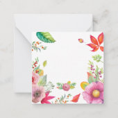 Carte De Correspondance Chute aquarelle (Dos)