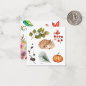 Carte De Correspondance Chute aquarelle (Devant/Arrière en situation)