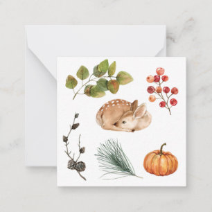 Carte De Correspondance Chute aquarelle