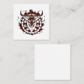 Carte De Correspondance Cible de fléchettes Feu Taureau Taureau Design spé (Devant / Derrière)
