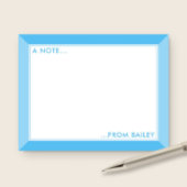 Carte De Correspondance Ciel Bleu 2-Tons Fille Douce