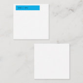 Carte De Correspondance Ciel Bleu Blanc Classique Élégant Plat (Devant / Derrière)