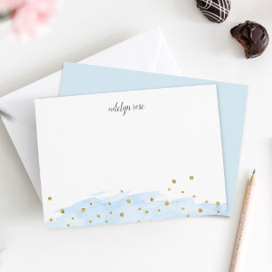 Carte De Correspondance Ciel Confetti Pop Papier à lettres personnalisée