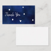 Carte De Correspondance Ciel de minuit avec étoiles (Devant / Derrière)