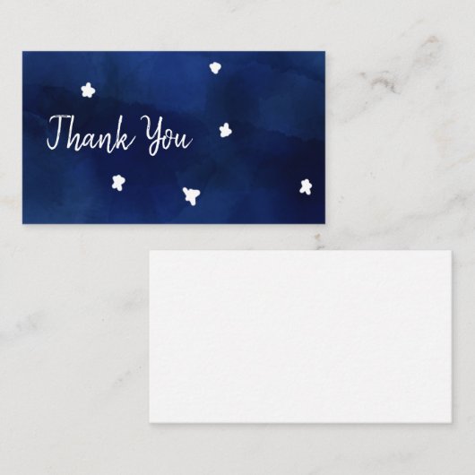 Carte De Correspondance Ciel de minuit avec étoiles (Devant / Derrière)