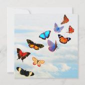Carte De Correspondance Ciel papillon  (Dos)