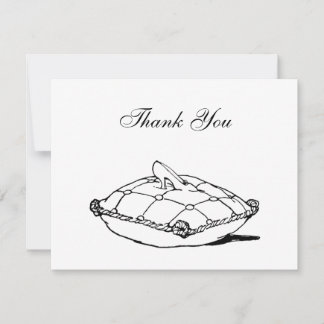 Carte De Correspondance Cinderella Slipper Fairytale Thank You 4.25x5.5