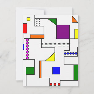 Carte De Correspondance Circuits de Bauhaus