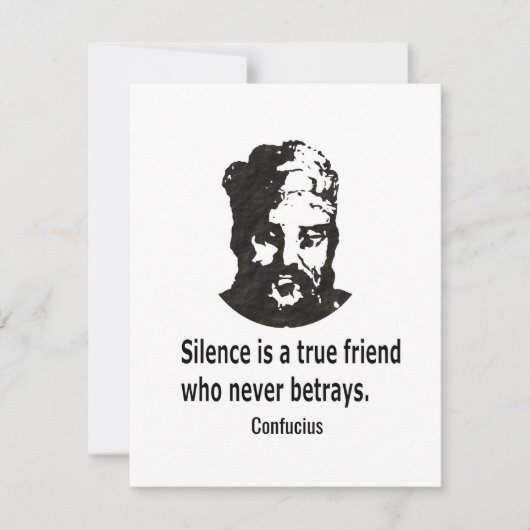 Carte De Correspondance Citation De Confucius (Devant)