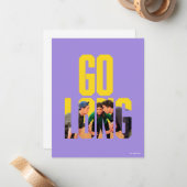 Carte De Correspondance Citation « Go Long » de FRIENDS™ (Devant/Arrière en situation)