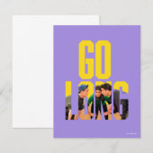 Carte De Correspondance Citation « Go Long » de FRIENDS™ (Devant / Derrière)