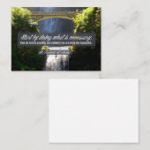 Carte De Correspondance Citation Inspirationnelle de Saint François d'Assi (Devant / Derrière)