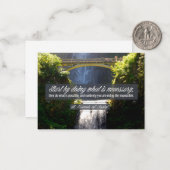 Carte De Correspondance Citation Inspirationnelle de Saint François d'Assi (Devant/Arrière en situation)