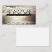 Carte De Correspondance Citation inspirée de Winston Churchill "Courage" (Devant / Derrière)