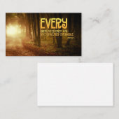 Carte De Correspondance Citation inspirée "Grandes réalisations" (Devant / Derrière)