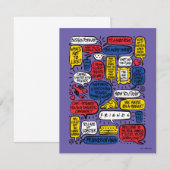 Carte De Correspondance Citations FRIENDS™ (Devant / Derrière)