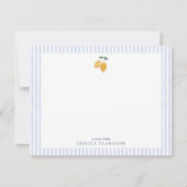 Carte de correspondance citron côtier (Devant)