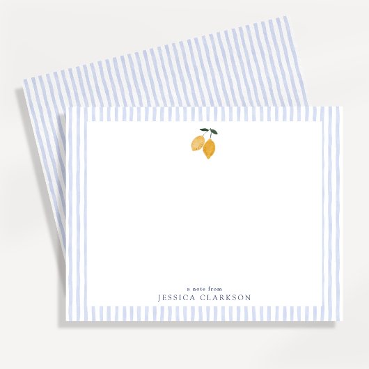 Carte de correspondance citron côtier