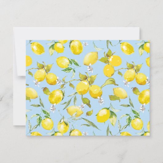 Carte De Correspondance citrons aquarelle 4 (Devant)