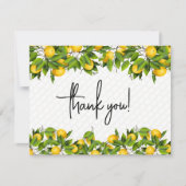 Carte De Correspondance Citrons Merci (Devant)