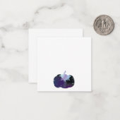 Carte De Correspondance Citrouille bleu foncé (Devant/Arrière en situation)