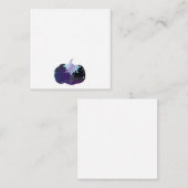 Carte De Correspondance Citrouille bleu foncé (Devant / Derrière)