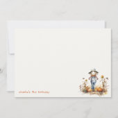 Carte De Correspondance Citrouille Chic Chic Scarecrow Harvest Anniversair (Devant)