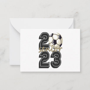 Carte De Correspondance Classe De 2023 Cadeau De Graduation De Soccer Seni