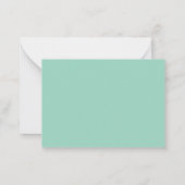 Carte De Correspondance Classic Border Sage Green Note Card (Dos)