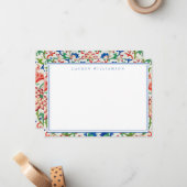 Carte De Correspondance Classic Chinoiserie Collection Note Card (Devant/Arrière en situation)