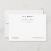 Carte De Correspondance Classique Avocat de droit & Professionnel Noir (Devant)