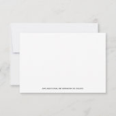 Carte De Correspondance Classique Avocat de droit & Professionnel Noir (Dos)